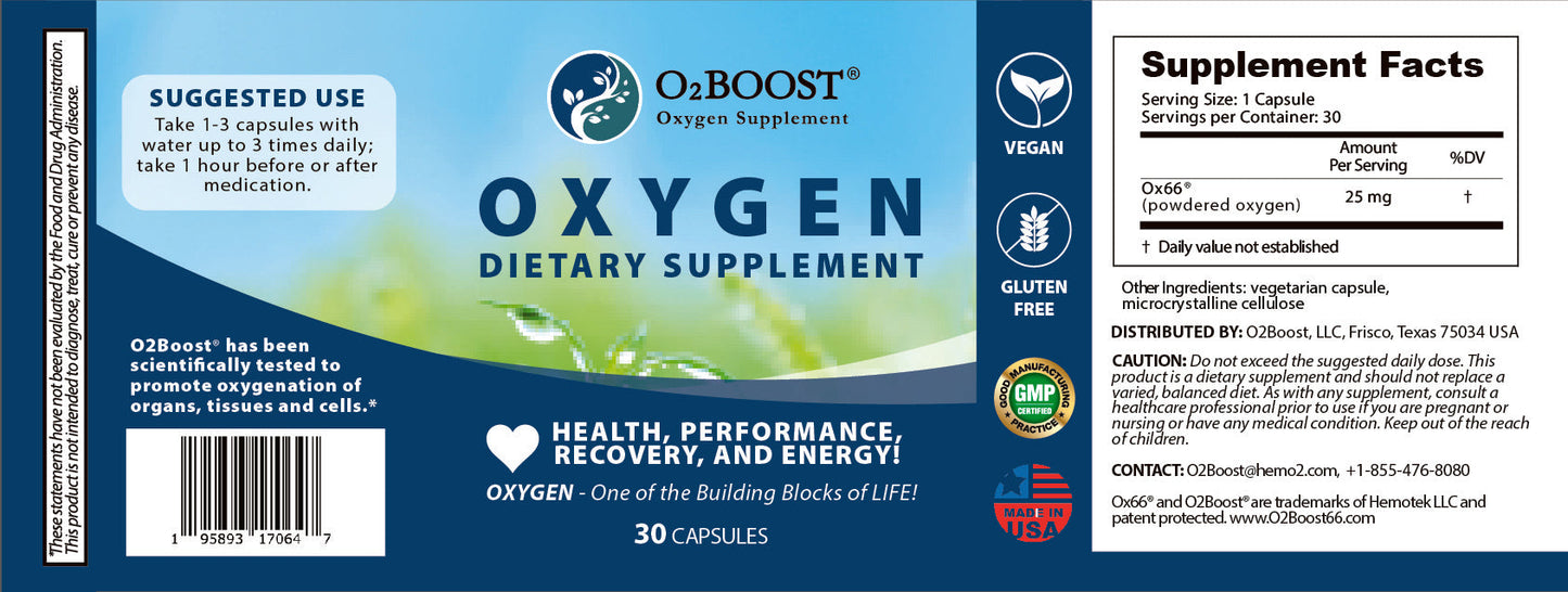 Oxygen Supplement Athletic Performance Support Formula