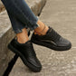 Fashionable Slip-on White Flats with Thick Sole for Women