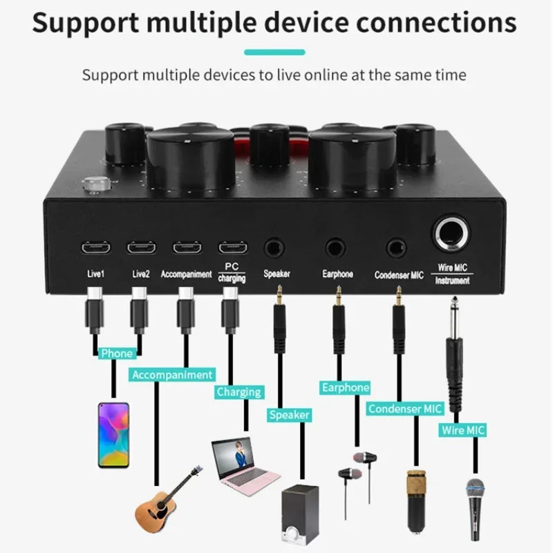 Professional Sound Card Audio Interface Studio