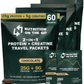 Whey Protein Isolate With Creatine Single Serve Packets