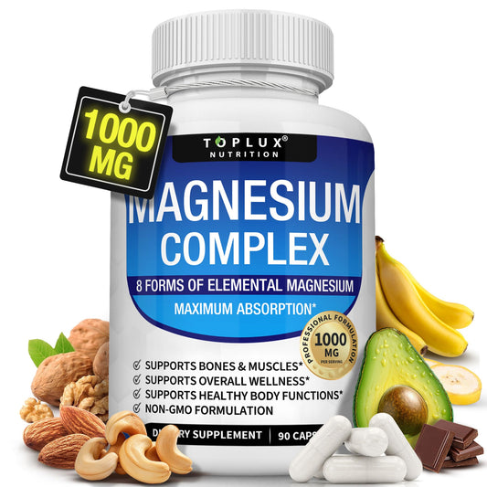 Magnesium Complex 1000mg Vegan Muscle Recovery Supplement