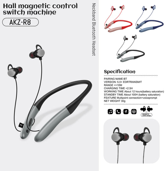 Wireless Bluetooth 5.0 Neckband Sports Headset