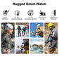 Rugged Smartwatch Men Outdoor Fitness Tracker