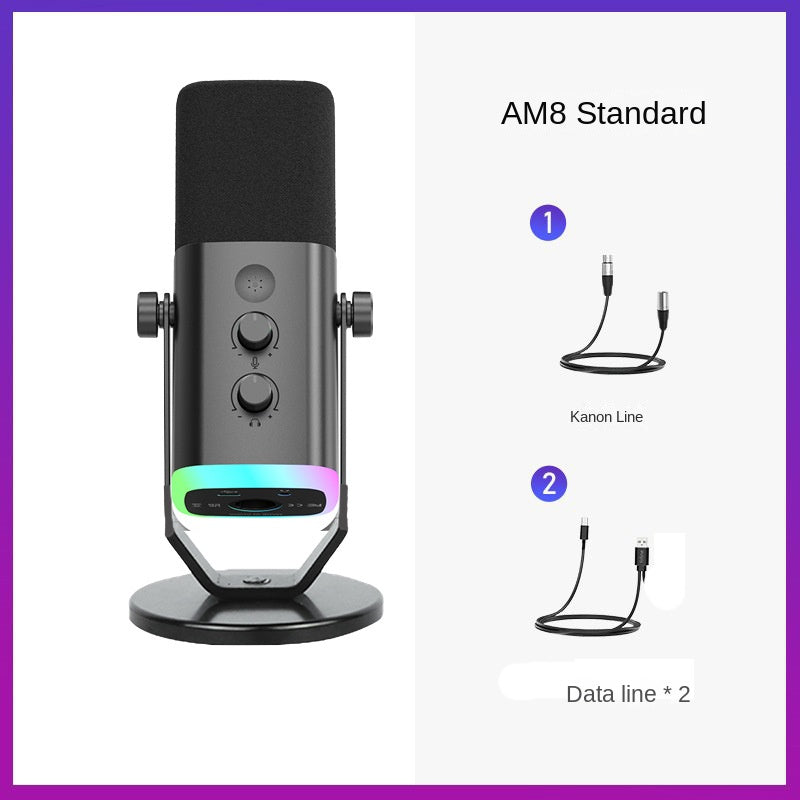 Condenser Microphone Live Streaming Karaoke Recording Mic