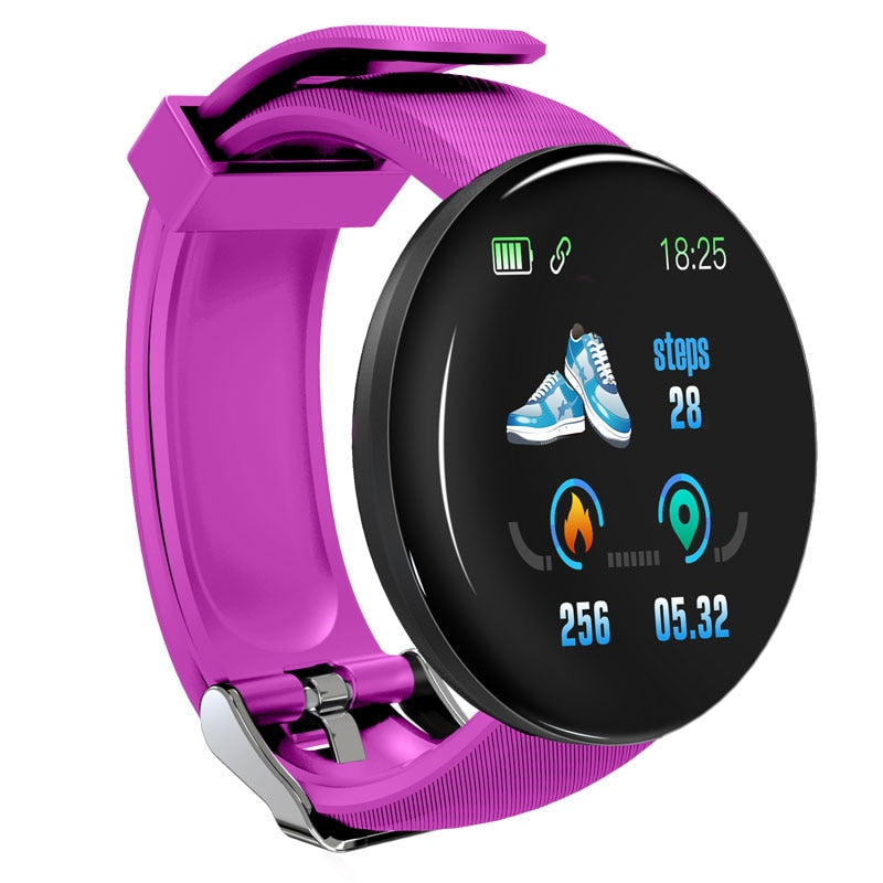 Bluetooth Round Smartwatch Blood Pressure Sport Tracker