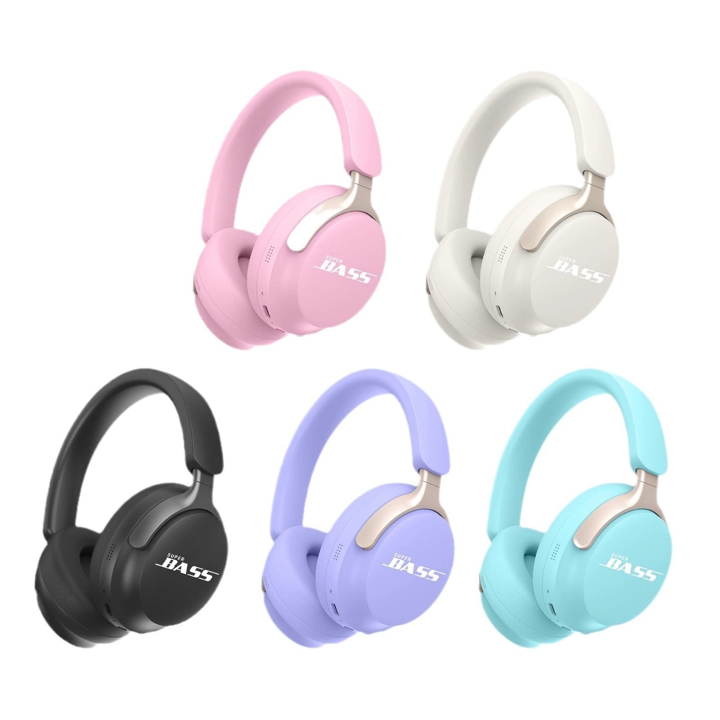 Wireless Bluetooth Macaron Color FM Headset