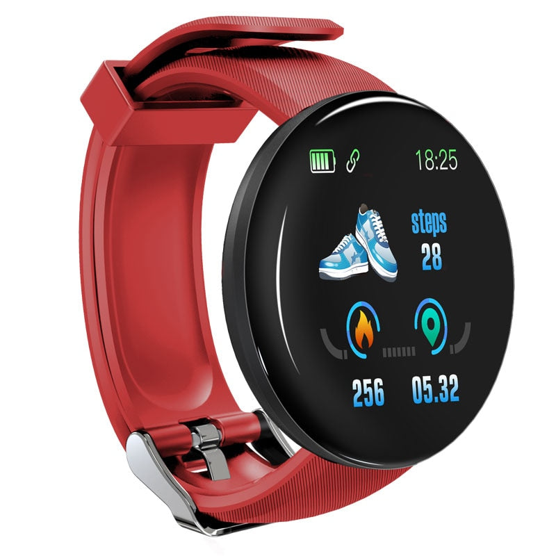 Bluetooth Round Smartwatch Blood Pressure Sport Tracker