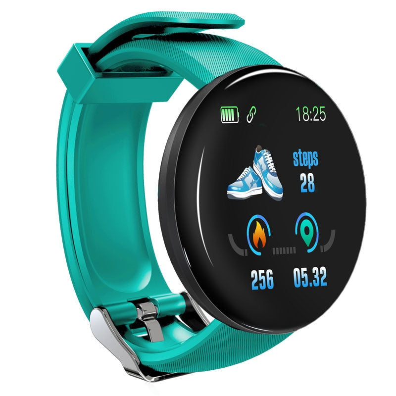 Bluetooth Round Smartwatch Blood Pressure Sport Tracker