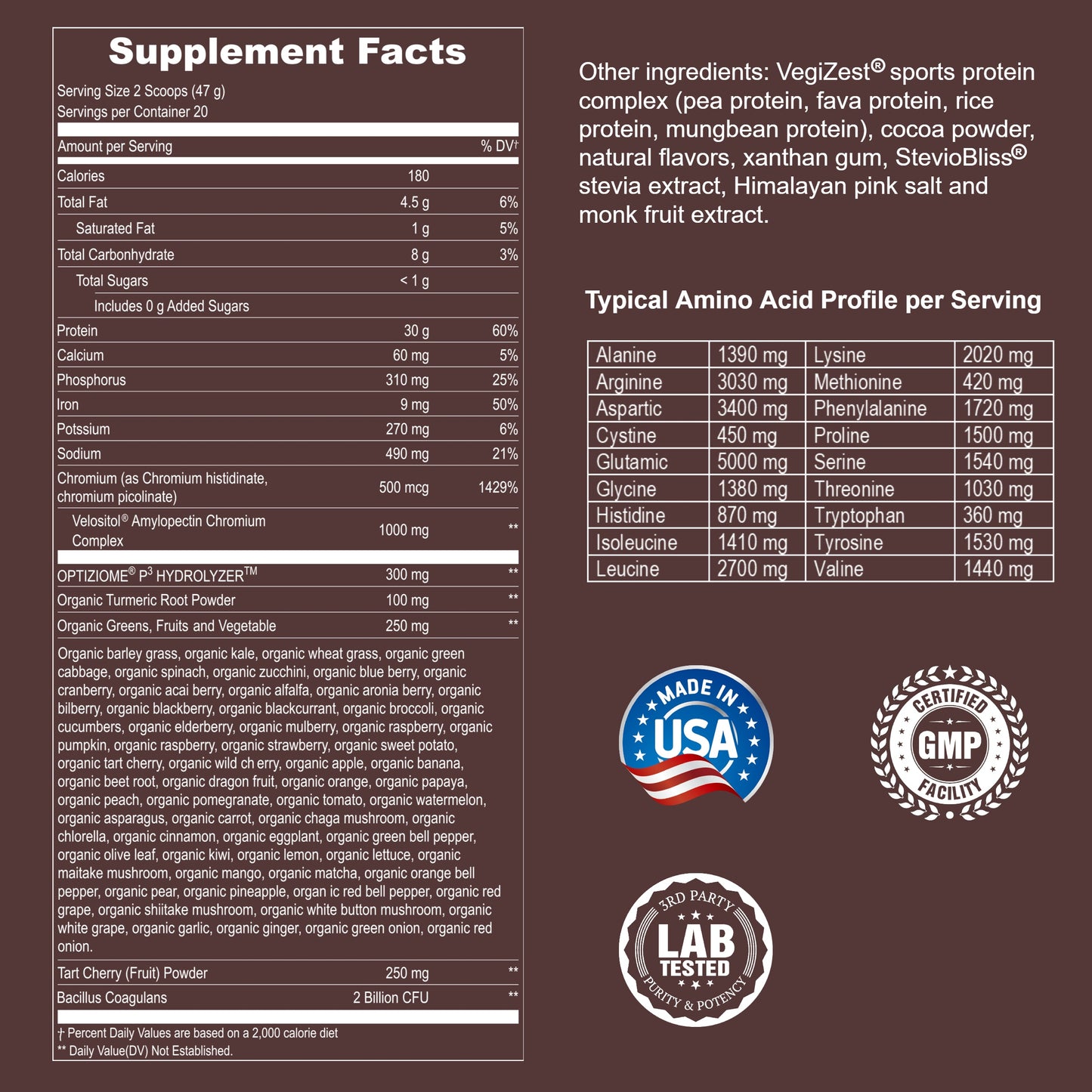 Plant Based Sport Protein Powder Fitness Supplement