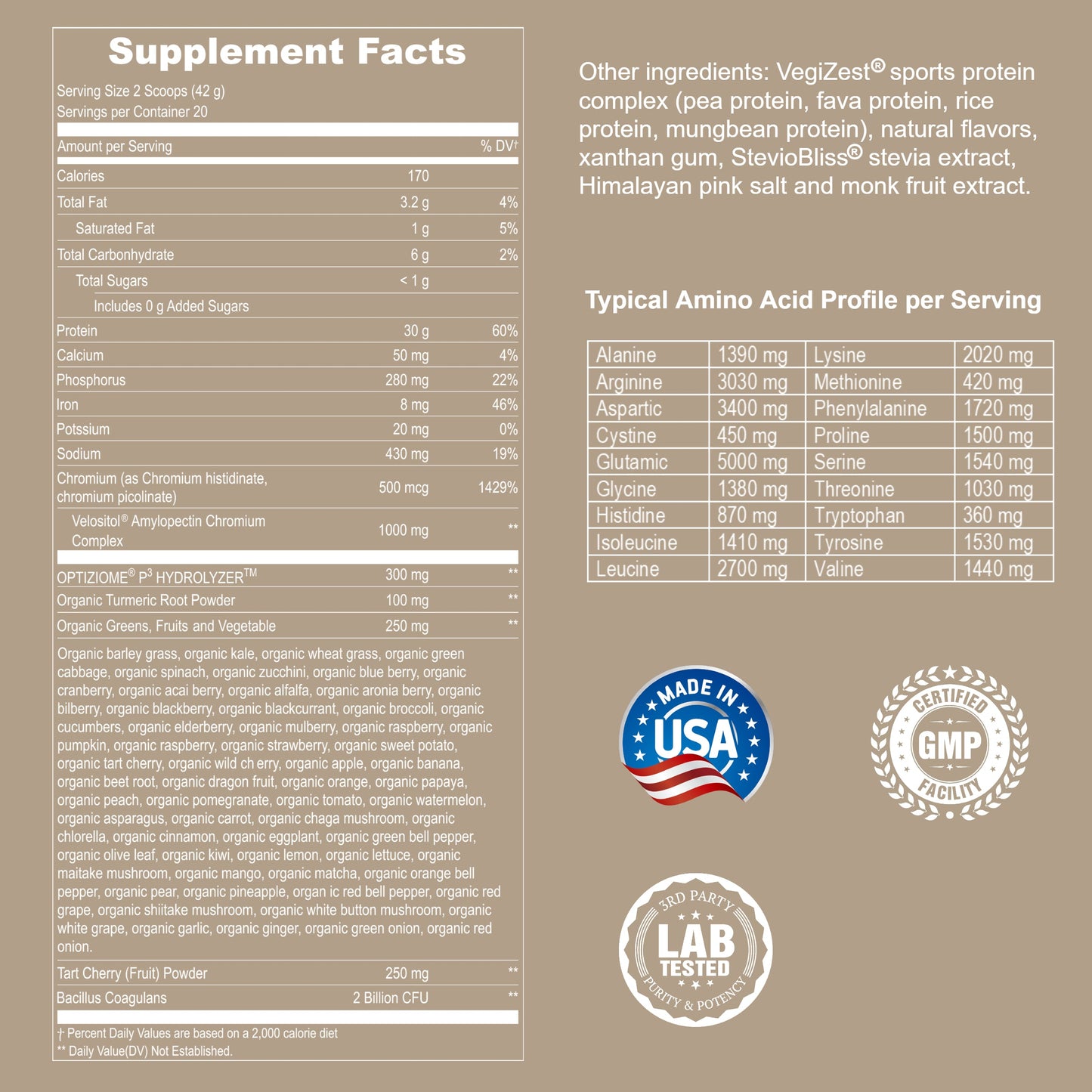 Plant Based Sport Protein Powder Fitness Supplement