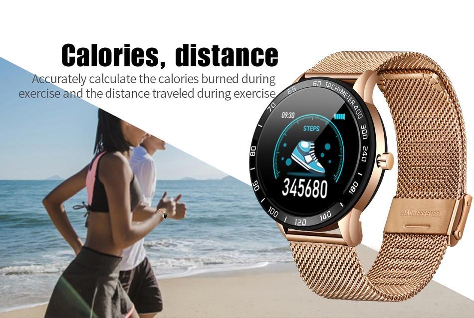 Luxury LED Smartwatch Heart Rate Fitness Tracker