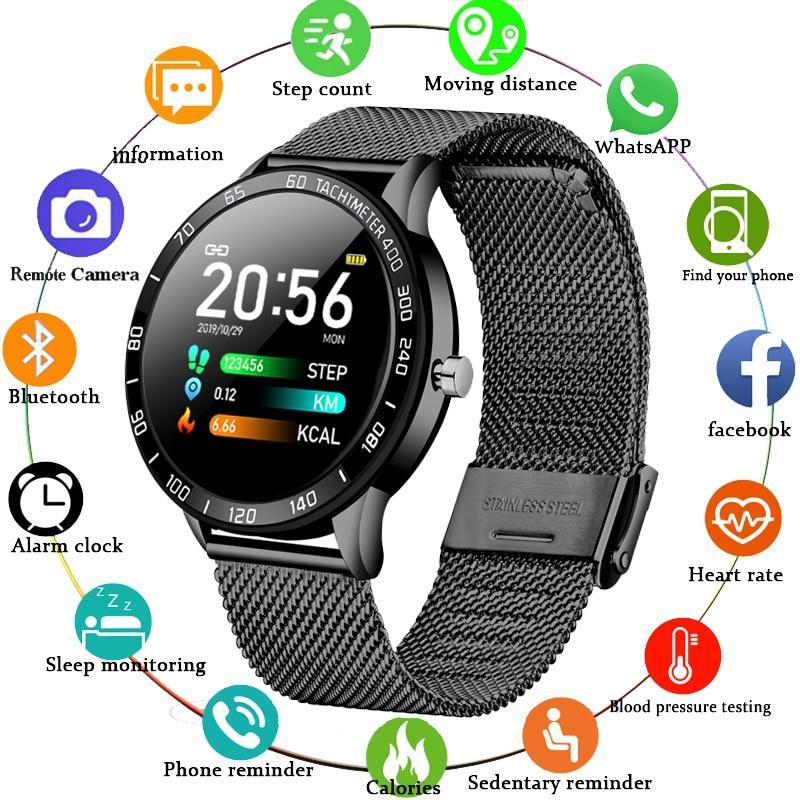 Luxury LED Smartwatch Heart Rate Fitness Tracker