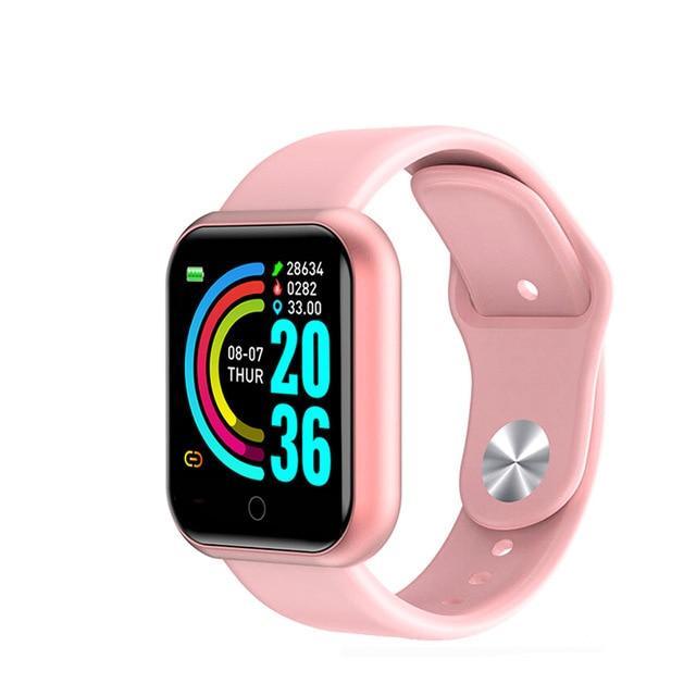 Y68 Waterproof Bluetooth Fitness Tracker Smartwatch Men