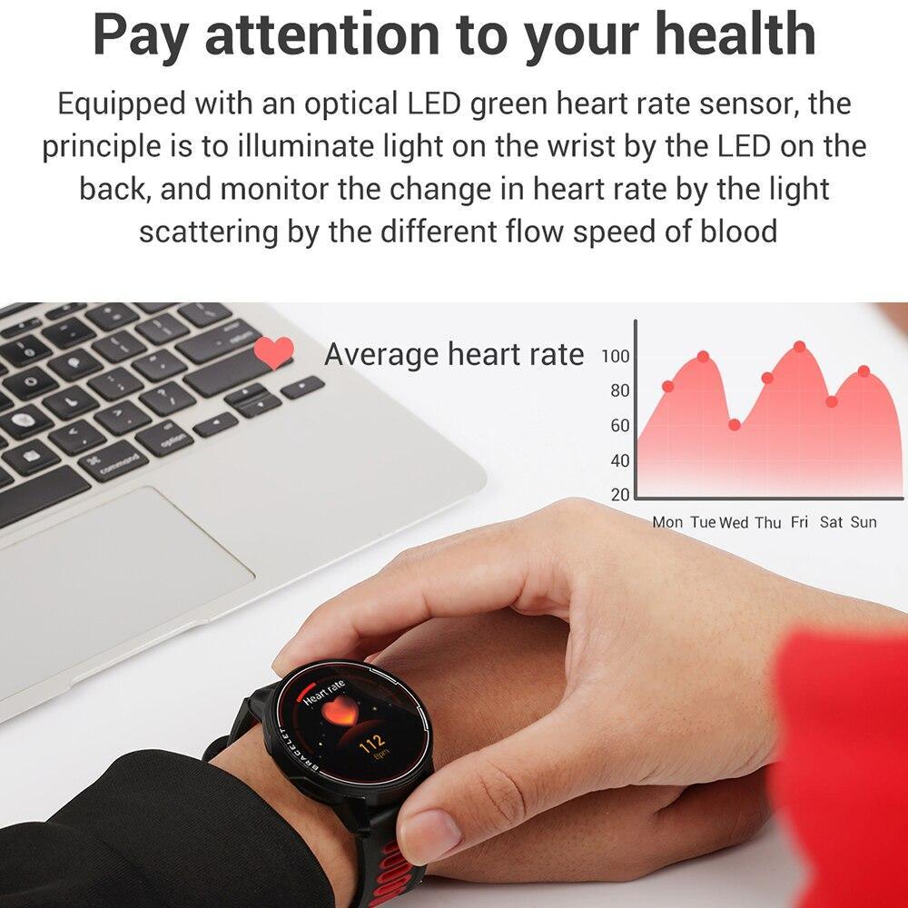 Professional IP68 Waterproof Bluetooth Fitness Smartwatch Tracker