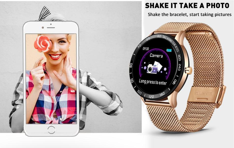 Luxury LED Smartwatch Heart Rate Fitness Tracker