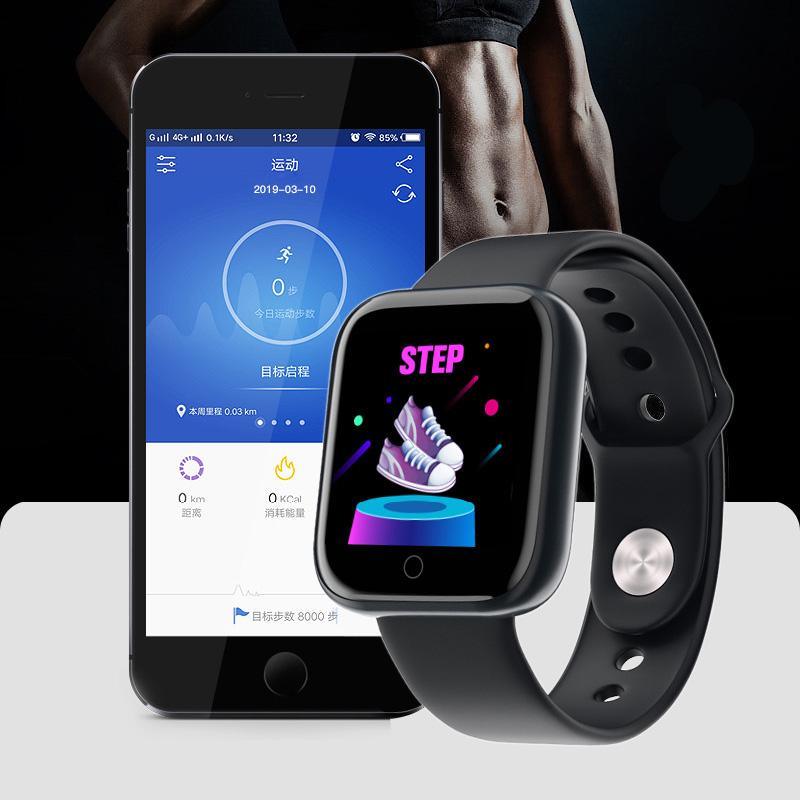 Y68 Waterproof Bluetooth Fitness Tracker Smartwatch Men