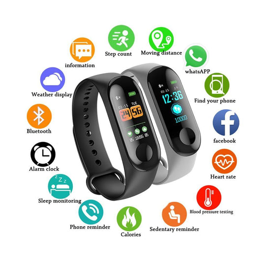 Bluetooth Sport Smartwatch Fitness Tracker Android iOS