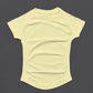 HISTELLO Sports Short Sleeve Top Women Gym Yoga Top Workout Clothes Sports T Shirt Fitness Activewear Running Tight Tops