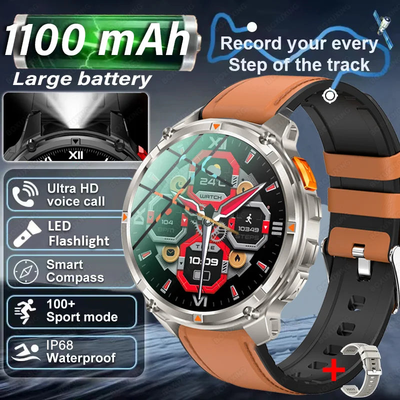 T-Rex3 Pro GPS Military Sports Smartwatch Men
