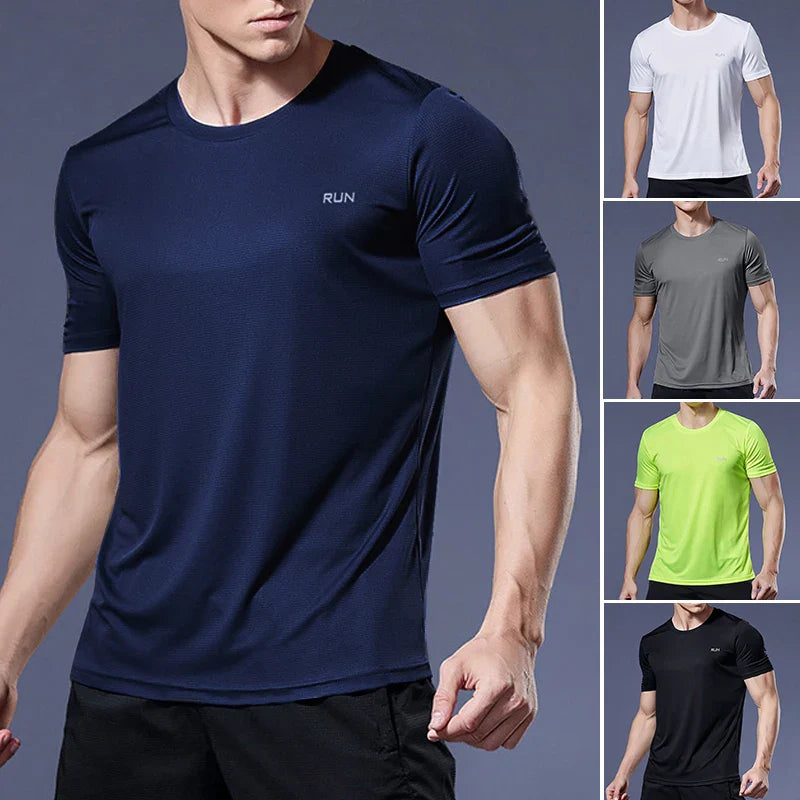 Men's Performance Running Tee Athletic Workout Shirt