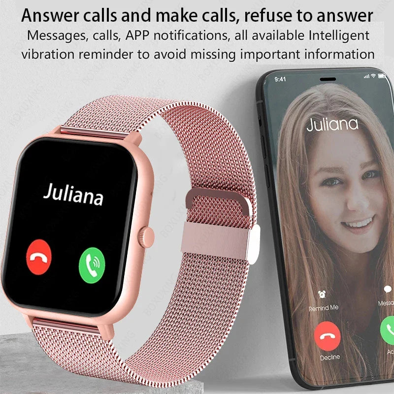 Smart Watch Bluetooth Call Fitness Tracker