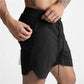 Men's Quick Dry Performance Shorts Zipper Pocket
