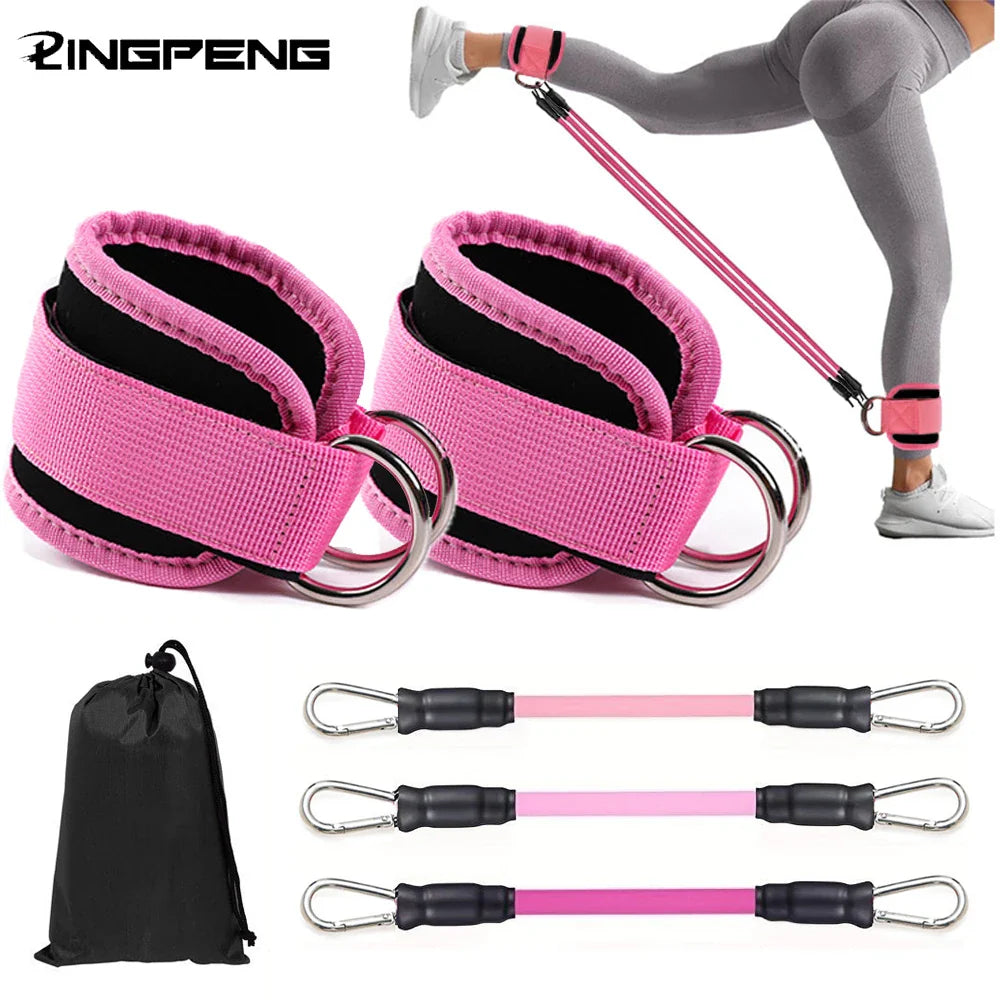 Ankle Resistance Bands Set Fitness Workout Equipment