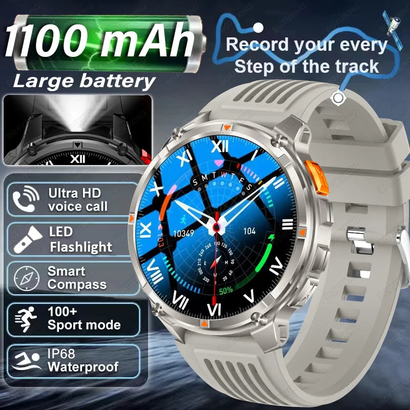 T-Rex3 Pro GPS Military Sports Smartwatch Men