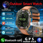 2026 New LED flashlight Military Smart Watch Men IP68 GPS Outdoor Sports Fitness Tracker Health Monitor 2.01" BT Call Smartwatch