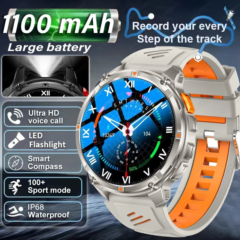 T-Rex3 Pro GPS Military Sports Smartwatch Men
