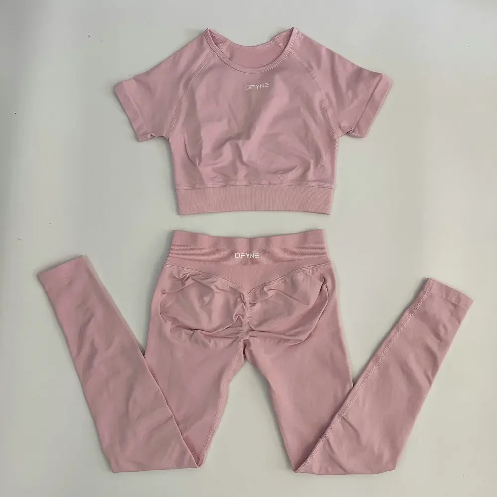 2 Piece Fitness Yoga Outfit Women Activewear Set
