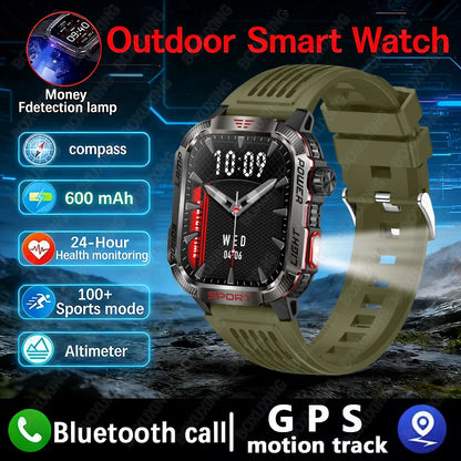 Military GPS Smartwatch Men Waterproof Outdoor Sports Tracker