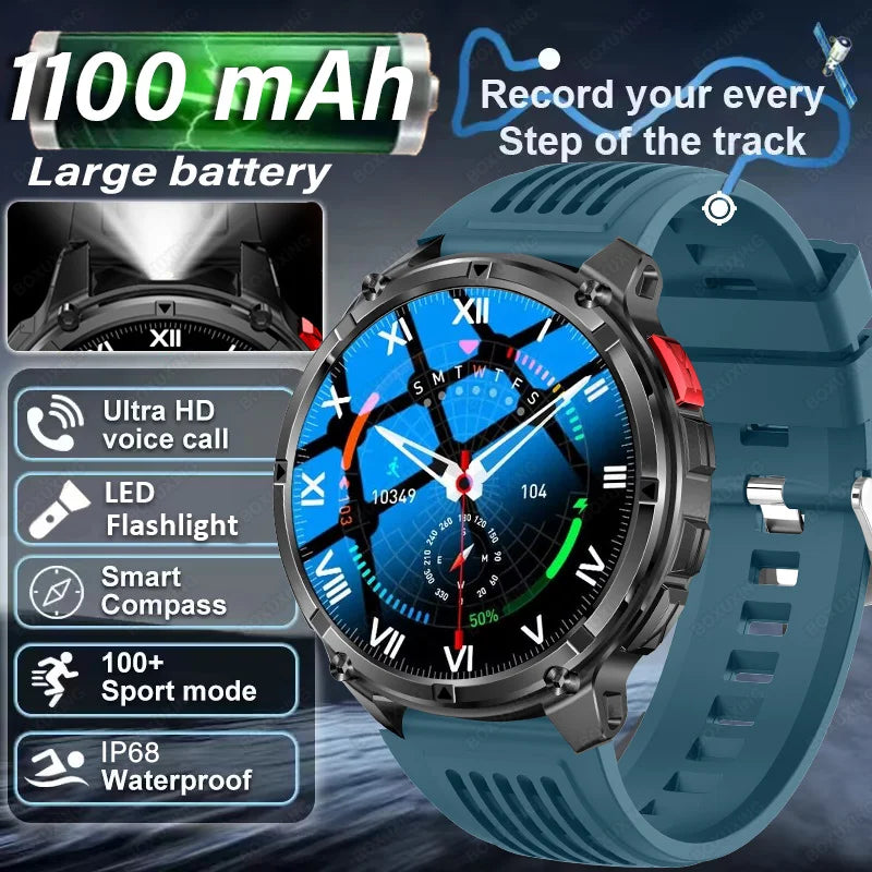T-Rex3 Pro GPS Military Sports Smartwatch Men