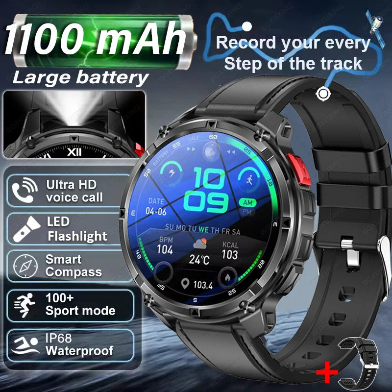 T-Rex3 Pro GPS Military Sports Smartwatch Men