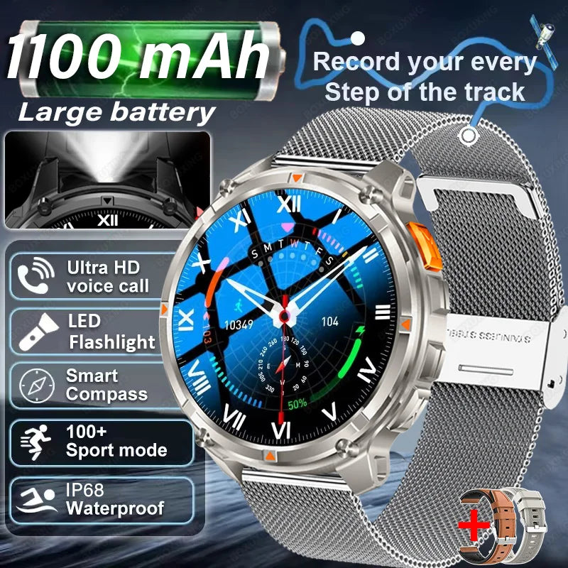 T-Rex3 Pro GPS Military Sports Smartwatch Men
