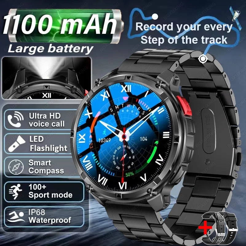 T-Rex3 Pro GPS Military Sports Smartwatch Men