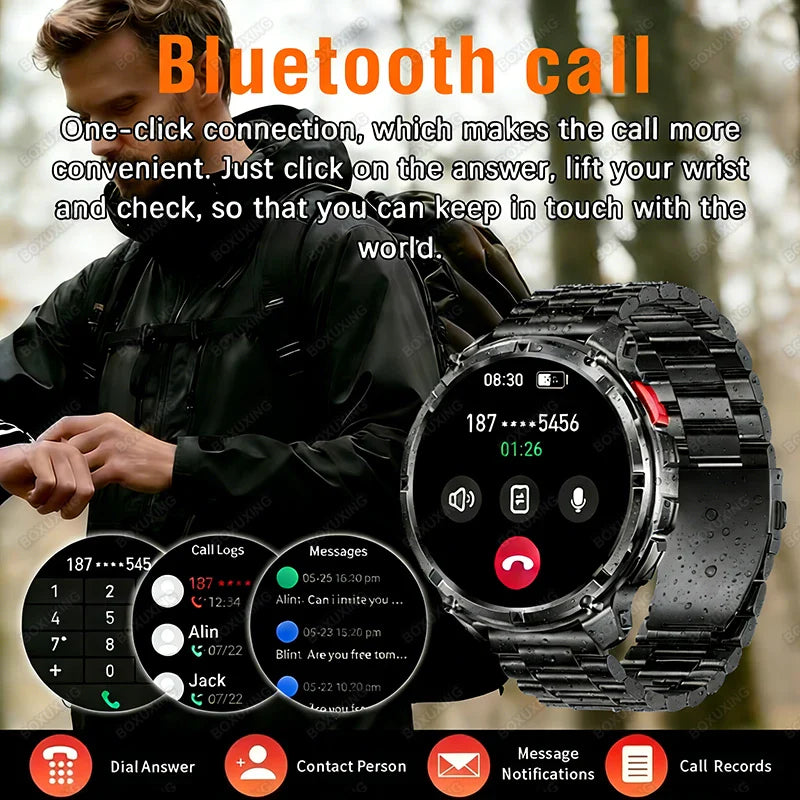T-Rex3 Pro GPS Military Sports Smartwatch Men