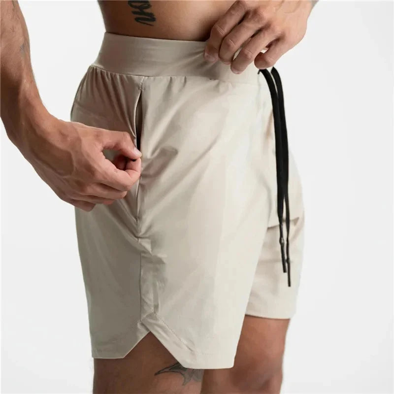 Men's Quick Dry Performance Shorts Zipper Pocket