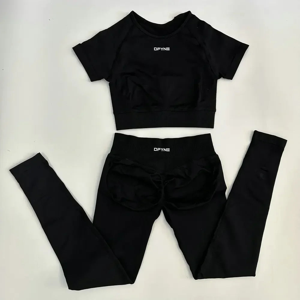2 Piece Fitness Yoga Outfit Women Activewear Set