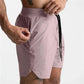 Men's Quick Dry Performance Shorts Zipper Pocket