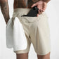 Men's Quick Dry Performance Shorts Zipper Pocket