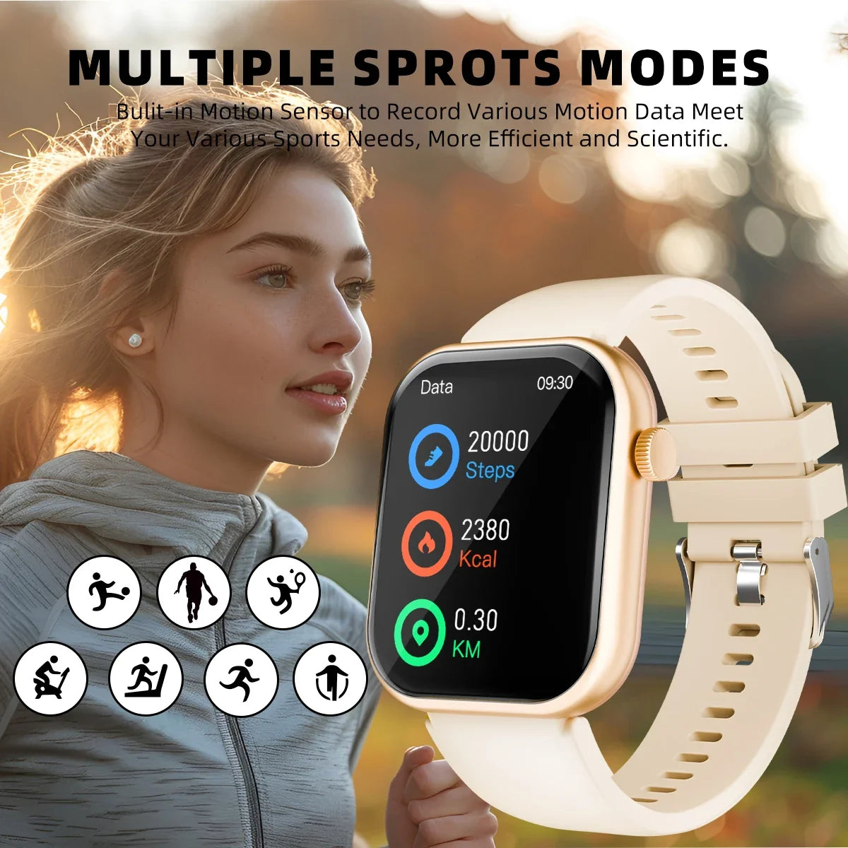 DESERTCAT Smart Watch Men and Women