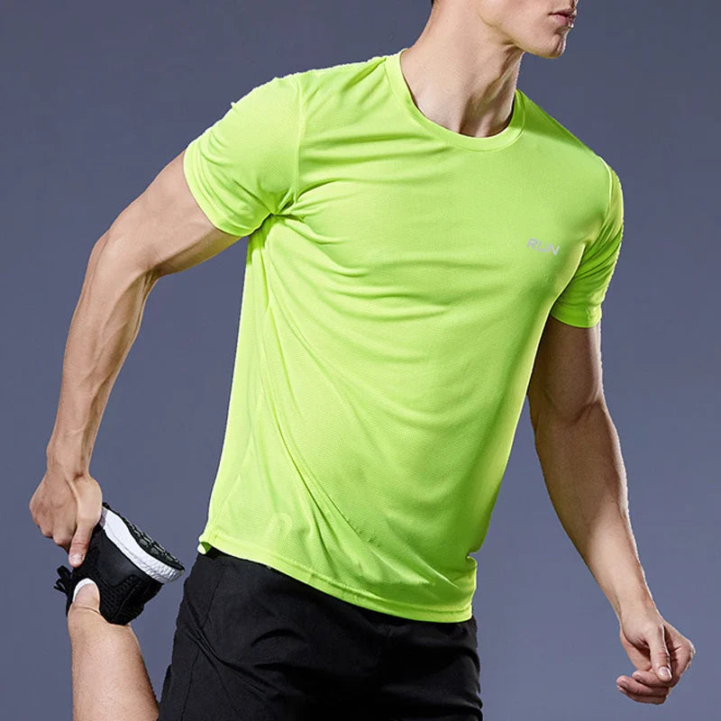 Men's Performance Running Tee Athletic Workout Shirt