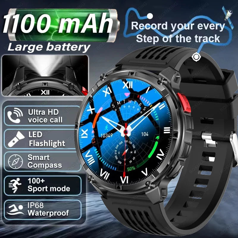 T-Rex3 Pro GPS Military Sports Smartwatch Men