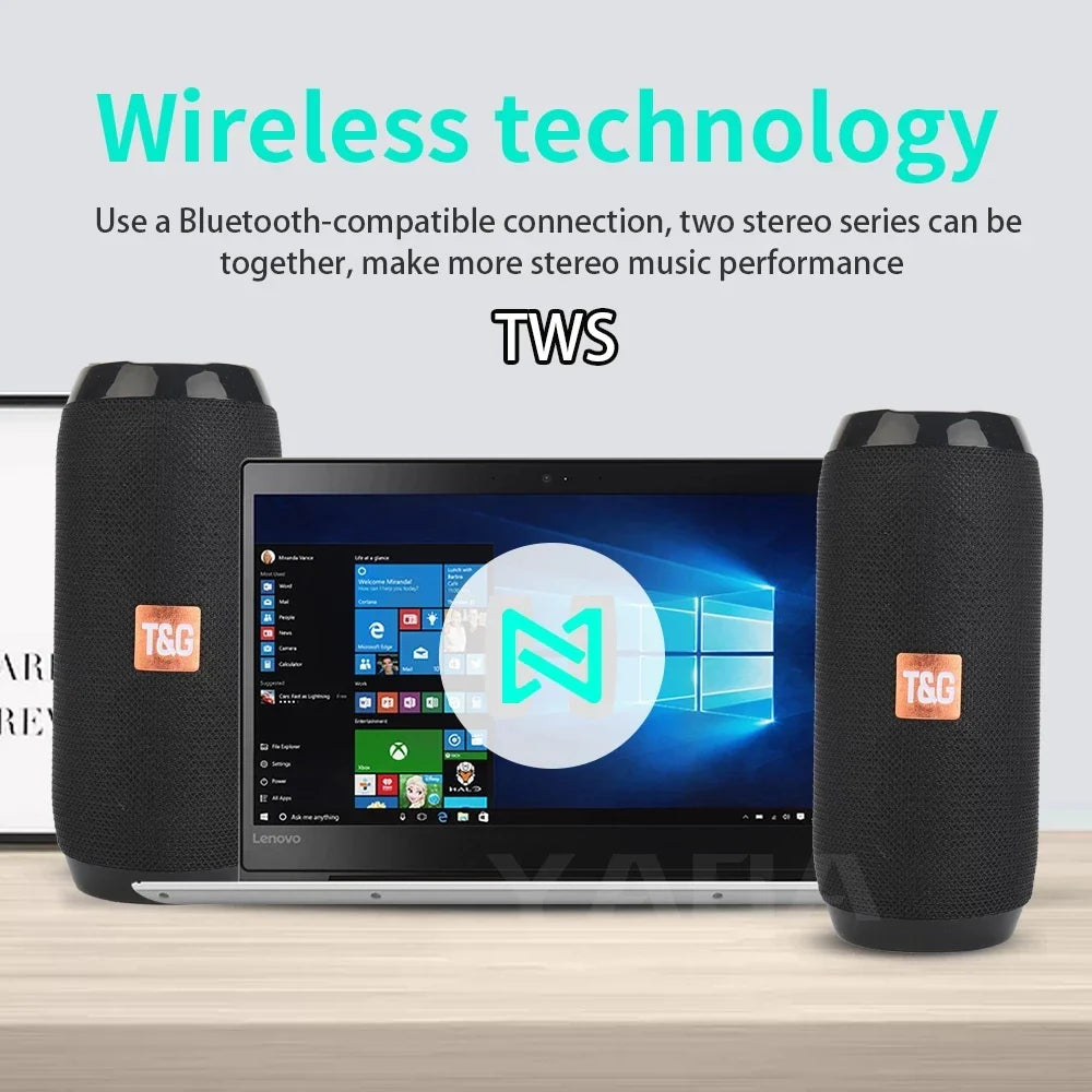 Portable Bluetooth Speaker FM Radio Subwoofer Sound Box