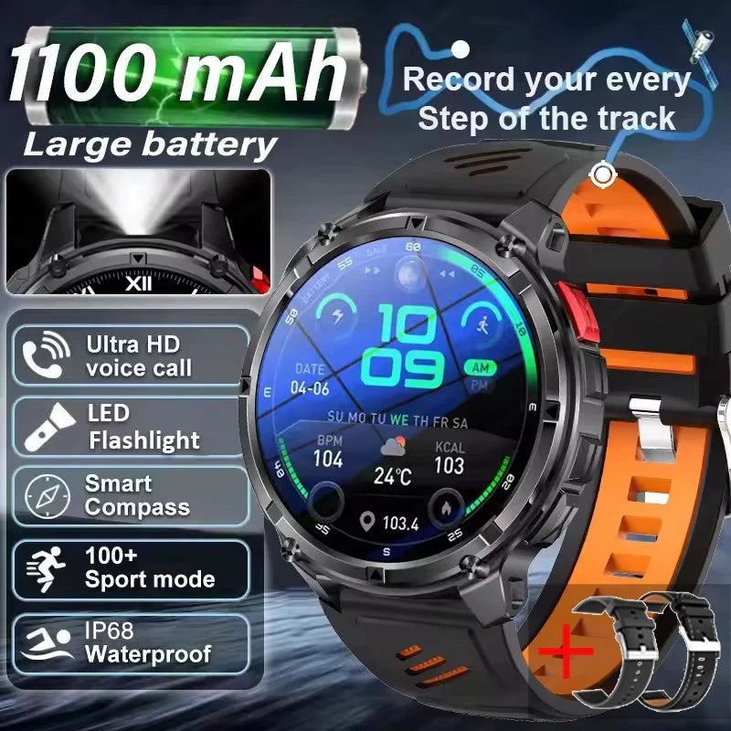 T-Rex3 Pro GPS Military Sports Smartwatch Men