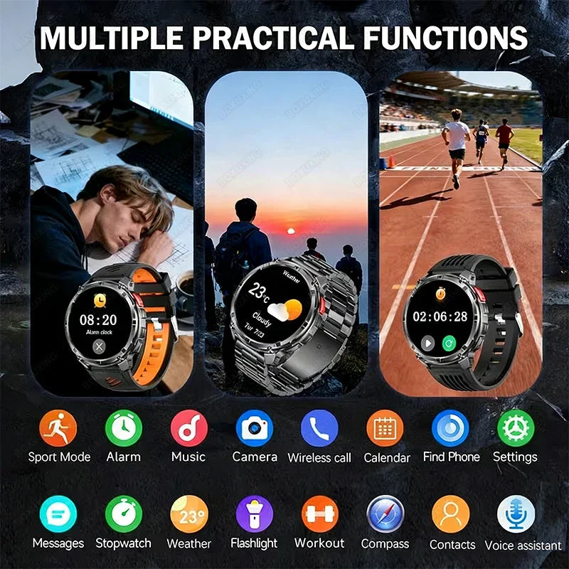 T-Rex3 Pro GPS Military Sports Smartwatch Men