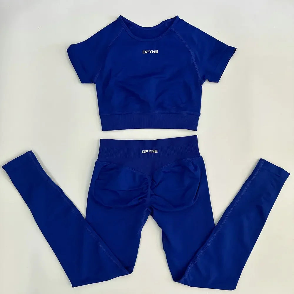 2 Piece Fitness Yoga Outfit Women Activewear Set