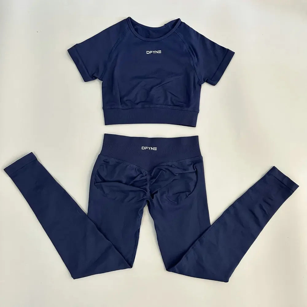 2 Piece Fitness Yoga Outfit Women Activewear Set