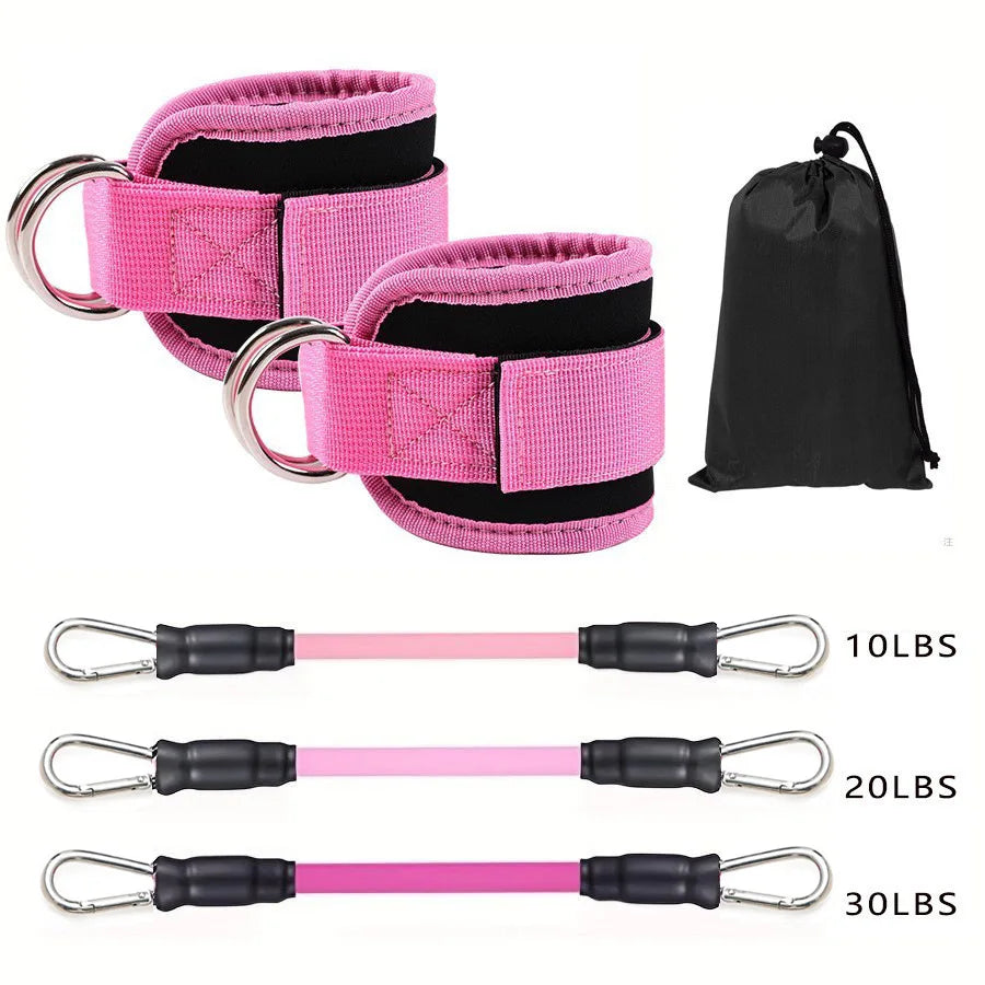 Ankle Resistance Bands Set Fitness Workout Equipment